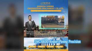 รายละเอียดเพิ่มเติม: เครื่องปูผิวทางคอนกรีตสำหรับงานก่อสร้างสนามบิน SMC-6600 เครื่องปูผิวทางแบบสลิปฟอร์ม