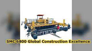 SMC 6800 Slipform Paver ประสบความสำเร็จในการก่อสร้างในต่างประเทศ